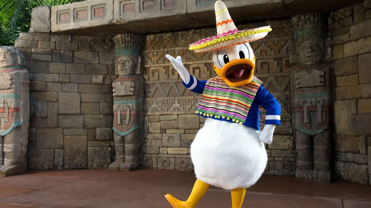 DONALD DUK Epcot Exklusiv1993 35cm 帽子なし Three Character Sightings Return to EPCOT — EXTRA MAGIC MINUTES